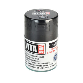 TightVac VitaVac black airtight storage container, 2.75" compact size, for dry herbs, 36pc set