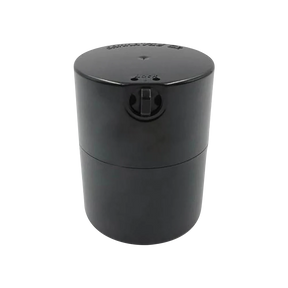TightVAC CannaVac Lok G2 in Black, Airtight Storage with 4-Part Grinder, Portable Design