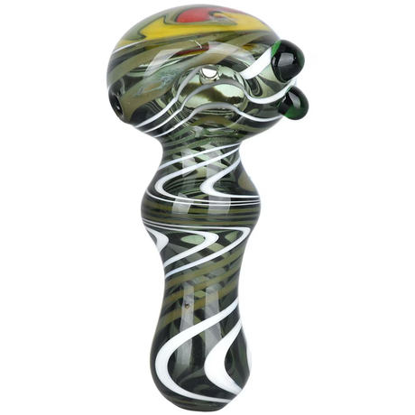 Time is a Disc Wig Wag Spoon Pipe | 4" | Colors Vary