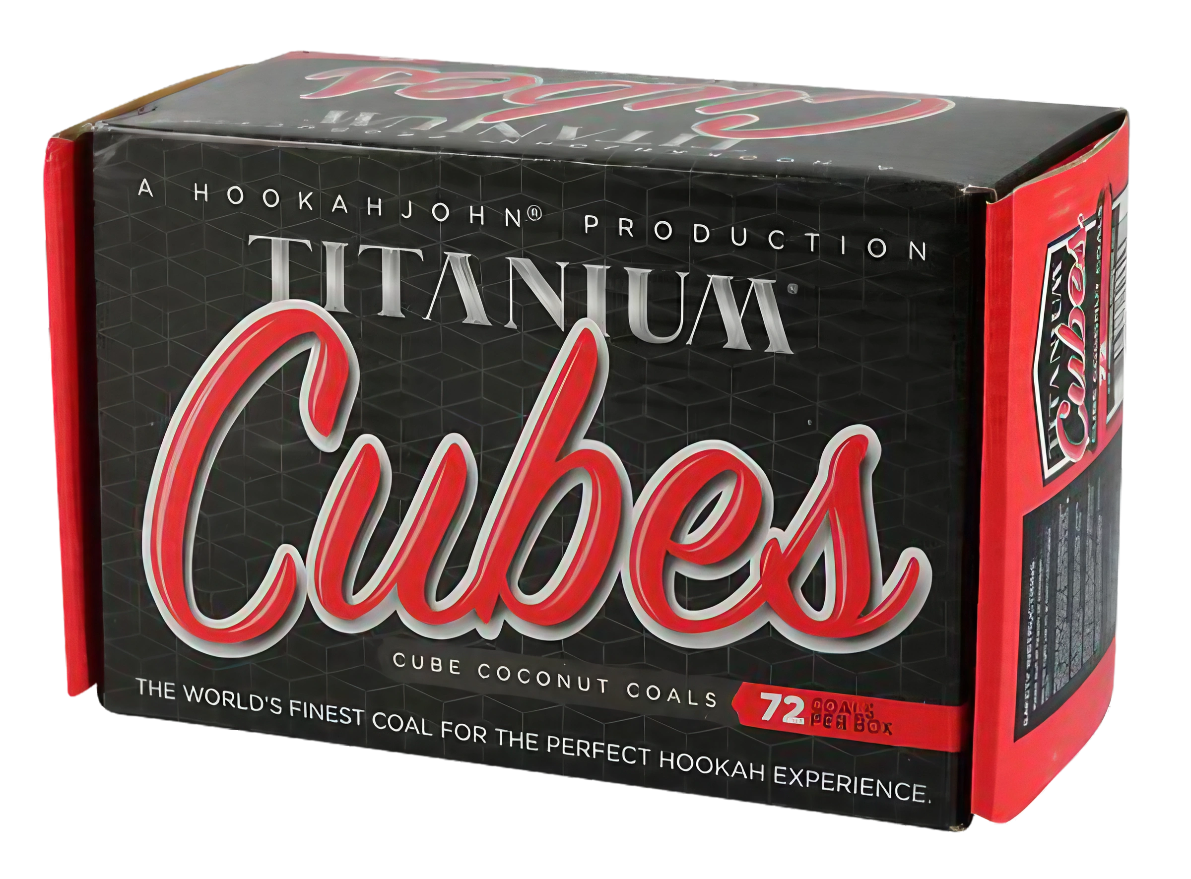 Hookah John Premium Titanium Coconut Coals 72-Pack
