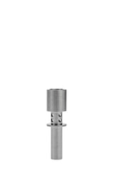 Thick Ass Glass Titanium Flux Nail for Dab Rigs, 18MM, Front View on Seamless White Background