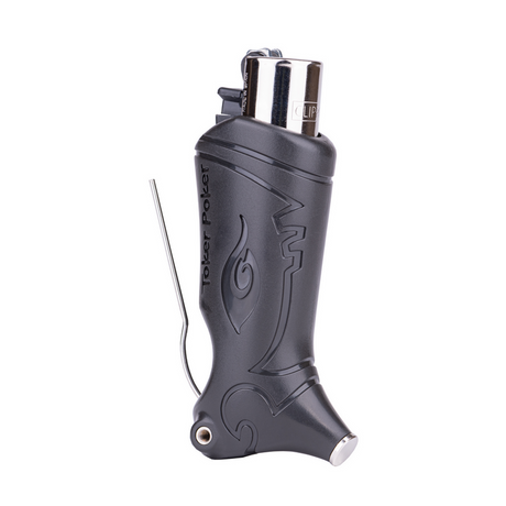 Toker Poker Clipper in Mixed Colors, Standard Size, with Built-in Poker Tool - Front View