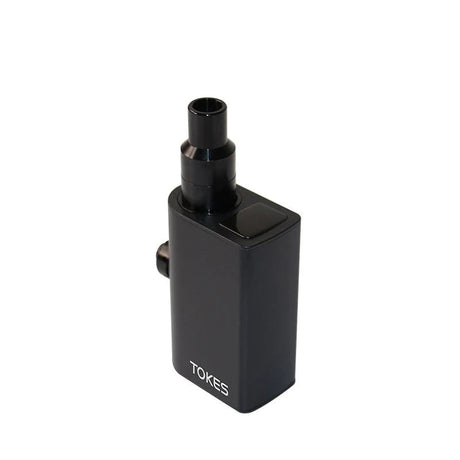 Black Tokes Dual-Use Wax Vaporizer with 14mm Male Adapter, 650mAh, Portable Design