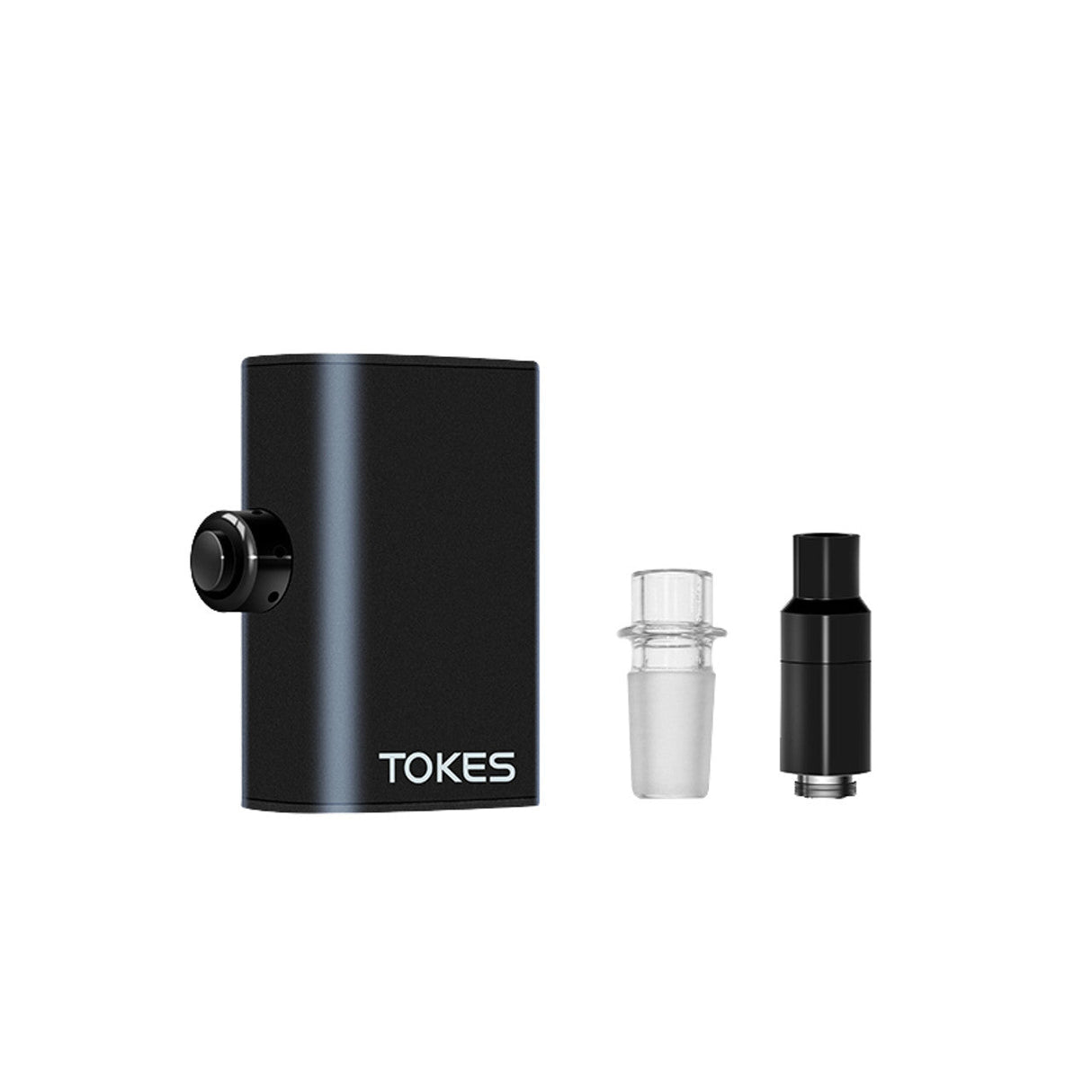 SOC Tokes Dual-Use Wax Vaporizer with 14mm Male Adapter and 650mAh Battery - Black