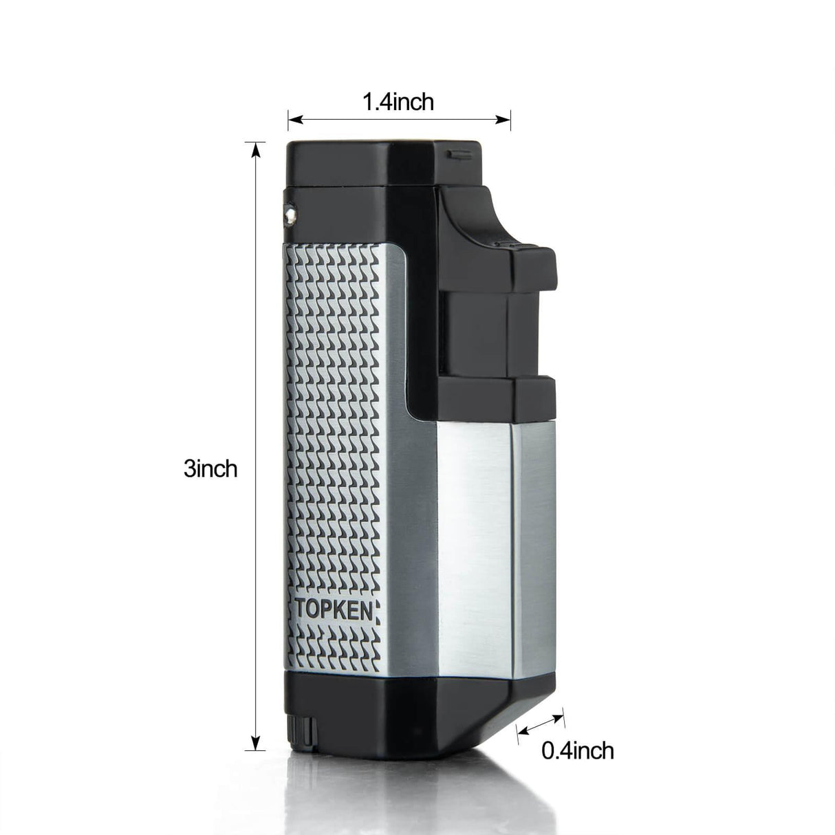 Triple Jet Silver Torch Lighter