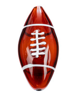 Amber Glass Touchdown Steamroller Pipe - Football Design - 4" Compact Size