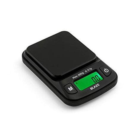 Tru Weigh Blaze Digital Scale - Compact Black Pocket Scale - 600GX 0.1G Accuracy