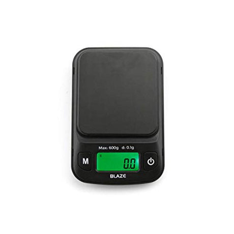 Tru Weigh Blaze Digital Scale, 600g x 0.1g, Portable Black Pocket Scale, Front View