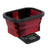 Truweigh Mini Crimson Collapsible Bowl Scale in red and black, compact and portable design