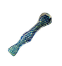 Twisted Taster Chillum Pipe, 4" Borosilicate Glass, Portable Design, Angled Side View