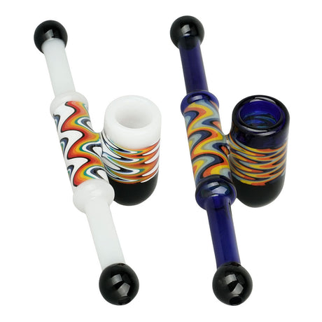 Two-Person Wavelength Bubbler Pipes with Borosilicate Glass, Top View