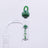 The Stash Shack Two Piece Terp Chain Slurper Set in Green, Side View on White Background