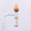 The Stash Shack Two Piece Terp Chain Slurper Set in Yellow - Close-up Side View