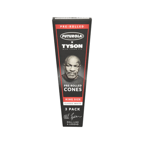 TYSON 2.0 x Futurola King Size Pre-Rolled Cones 3-Pack Display Front View