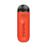 Tyson 2.0 x G Pen Dash Dry Herb Vaporizer in red, 900mAh battery, front view on white background