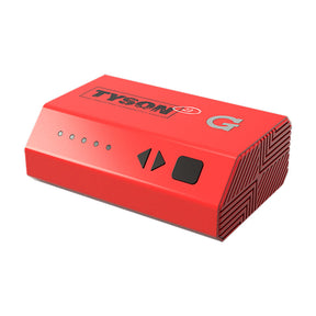 TYSON 2.0 x G Pen Hyer Electric Dab Rig in red, 6000mAh battery, side view on white background