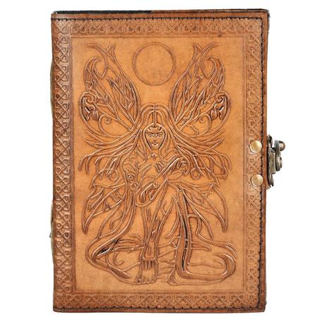 Under The Fairy Moon Embossed Leather Journal | 5" x 7"