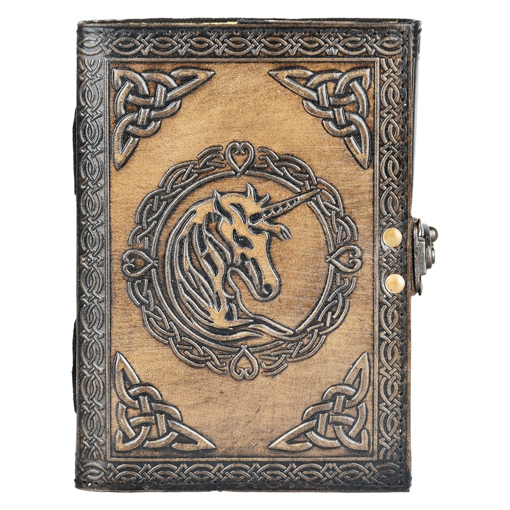 Unicorn Embossed Leather Journal | 5" x 7"