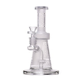 Human Grade Aztec (Sandblasted) Glass Water Pipe