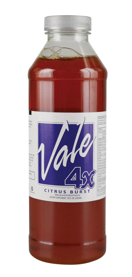 Vale Detox 4X Citrus Burst - 20oz Bottle Front View for Quick Cleansing