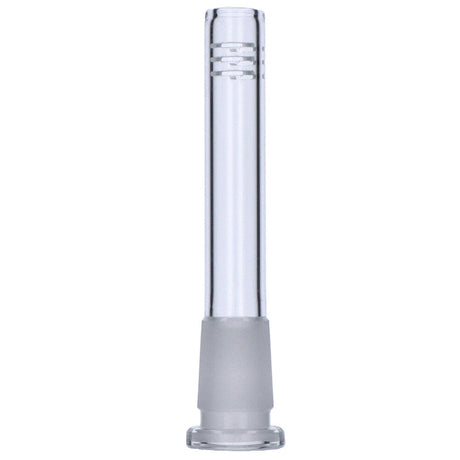 Valiant 3-inch 6-Cut Clear Glass Replacement Downstem for Bongs, 18mm to 14mm Joint Size