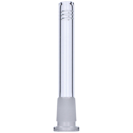 Valiant 6-Cut Clear Glass Replacement Downstem 3.5in for Bongs, Front View on White Background