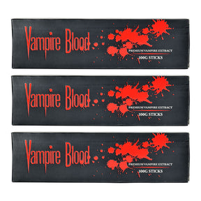 Vampire Blood Incense Sticks 100g 6pc Bundle with bold red splatter design on black packaging