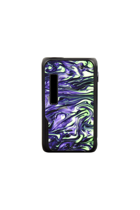 Vapmod Dragoo Resin Cartridge Vape in Green Purple, Portable 650mAh Battery, Front View