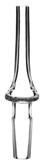 Quartz Vapor Straw Tip - 10mm Male Joint - Clear View for Dab Rigs