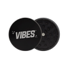 Vibes 2-Piece Aluminum Grinder in Black - 2.5" Compact Design for Dry Herbs, Top View