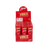 Vibes Hemp Rolling Papers Cones Box, King Size, 180pk Red Display Front View