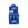 Vibes King Size Cones Box in Blue, 180pk Rice Rolling Papers, Front View