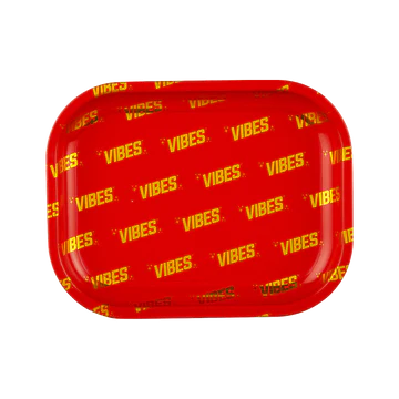 VIBES Branded Metallic Tray for Rolling
