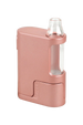 Vivant Dabox Wax Vaporizer in Rose Gold, Portable 3" Design with Quartz and Glass, Front View