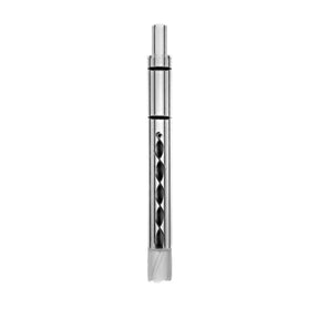 Vortex All Glass Cooling Stem for DynaVap Cap by The Stash Shack, front view on white background