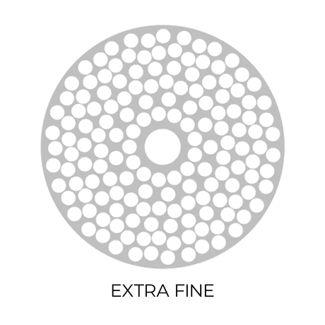 Flower Mill Extra Fine Stainless Steel Grinder Screen Top View