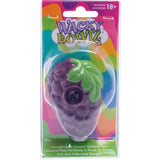 Wacky Bowlz Grapes Ceramic Hand Pipe in packaging, front view, compact and collectible