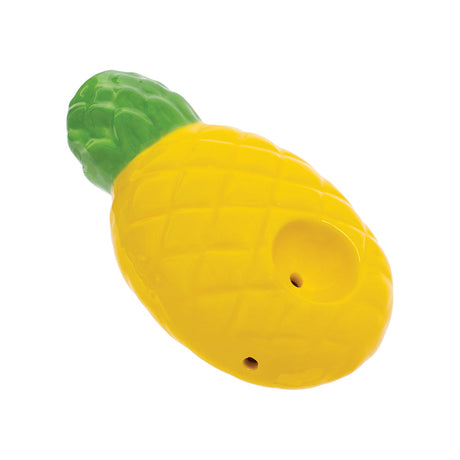 Wacky Bowlz Pineapple Ceramic Hand Pipe Top View with Deep Bowl