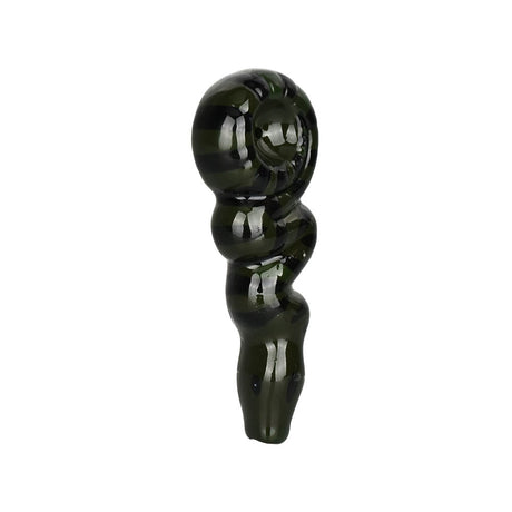 Wacky Bowlz Snake Ceramic Hand Pipe in black, 4.5" novelty spoon design, portable and compact
