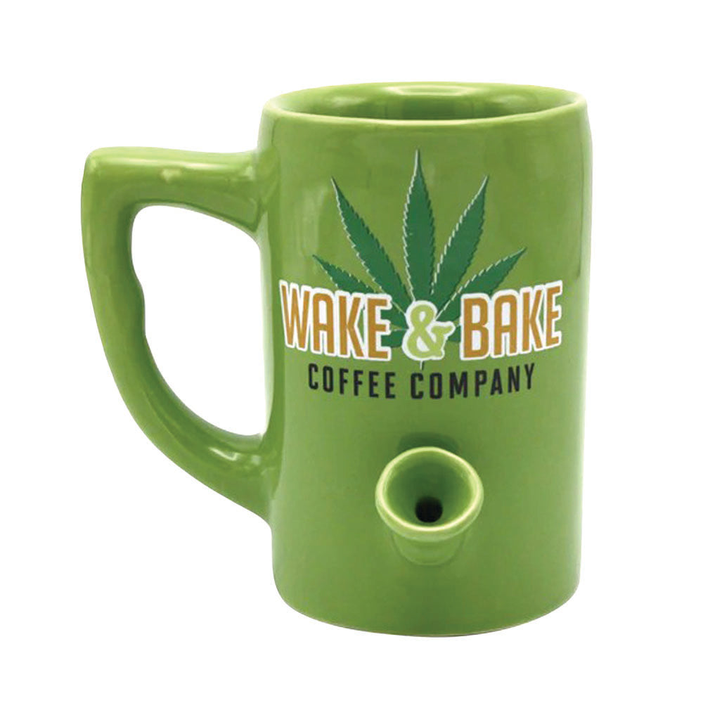 The Wake N Bake Mug Is a Coffee Mug With a Built In Smoking Pipe