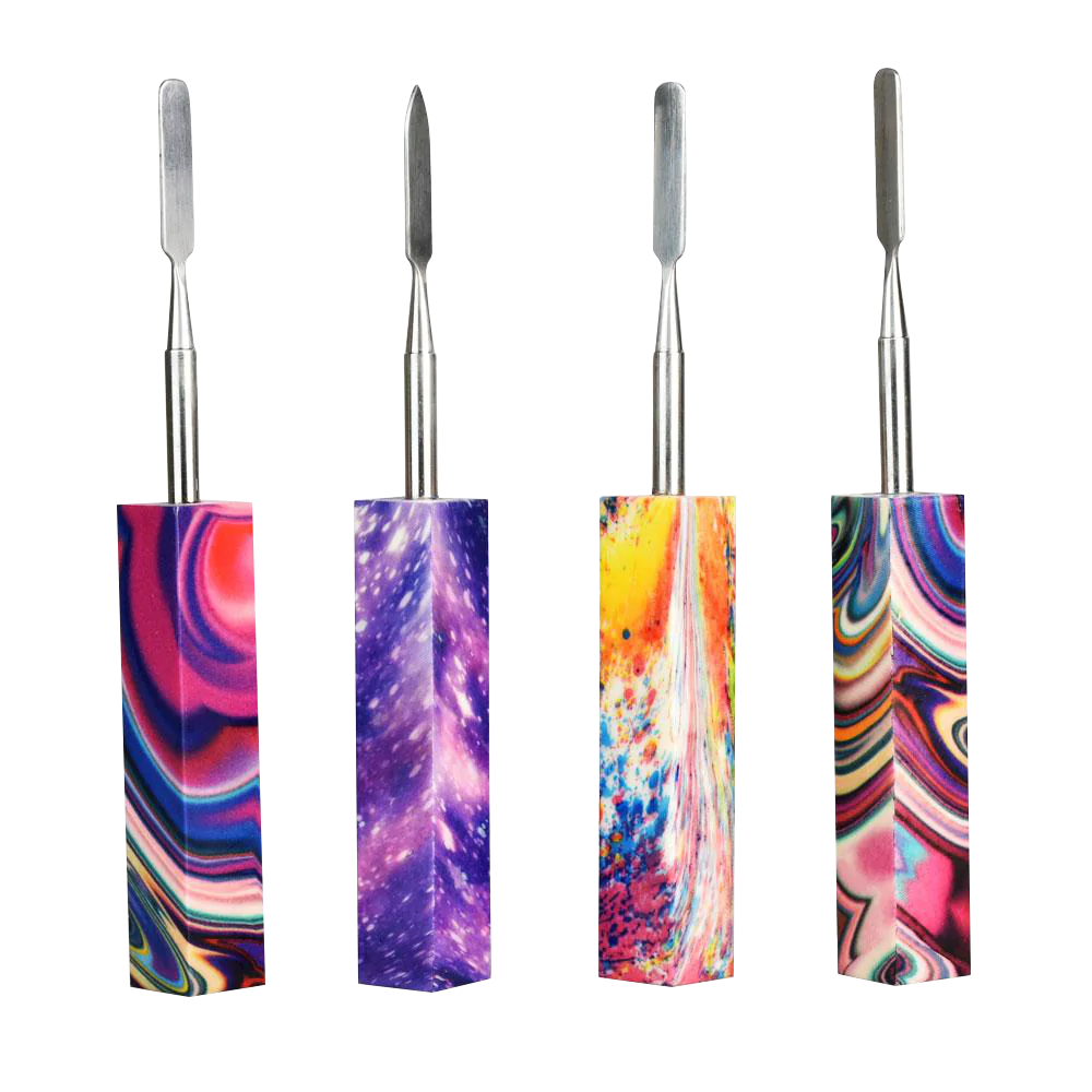 Assorted Warped Sky Dab Tools with Stainless Steel Tips, 6" Size, for Concentrates