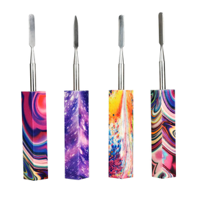 Assorted Warped Sky Dab Tools with Stainless Steel Tips, 6" Size, for Concentrates