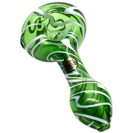 LA Pipes 'Warped Space' Color Glass Hand-Pipe - 4.5" Spoon Design for Dry Herbs, USA Made