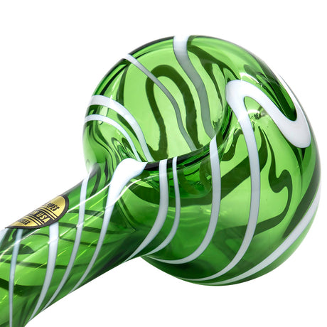 LA Pipes 'Warped Space' Color Glass Hand-Pipe, 4.5-inch Spoon Design, USA Made
