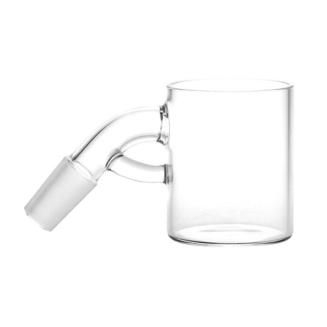 Puffco Proxy 14mm Male Water Pipe Attachment in Clear Borosilicate Glass, 45 Degree View
