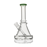 PILOT DIARY 7'' Glass Beaker Base Bong with Green Accents - Front View