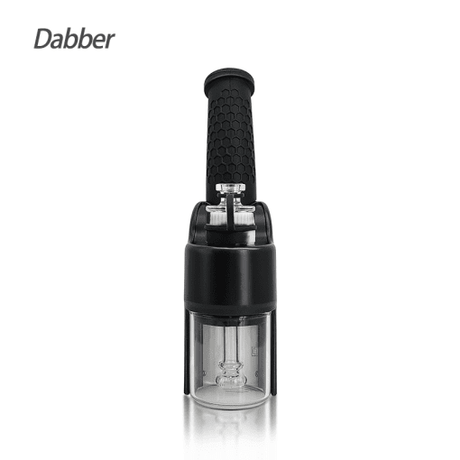 Waxmaid 6.73'' Electric Dab Rig in Black with Disc Percolator Front View