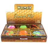 Waxmaid Dugout 6 Pack display with colorful silicone tasters and storage compartments