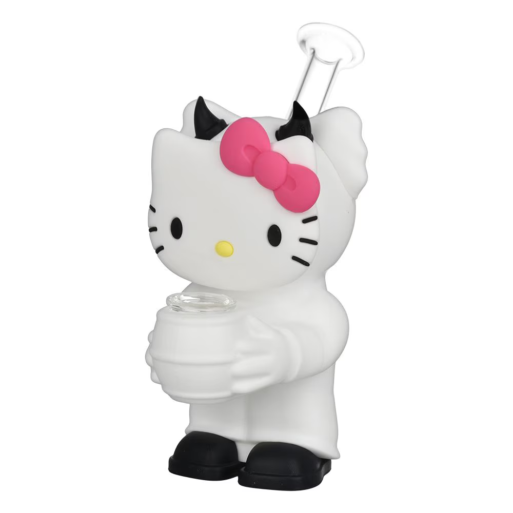 What Up, Cat? Silicone Water Pipe | 5.5" | Assorted Colors | 2ct Bundle