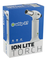 Whip-it! Ion Lite Torch Lighter in white, portable and lightweight design, displayed with box